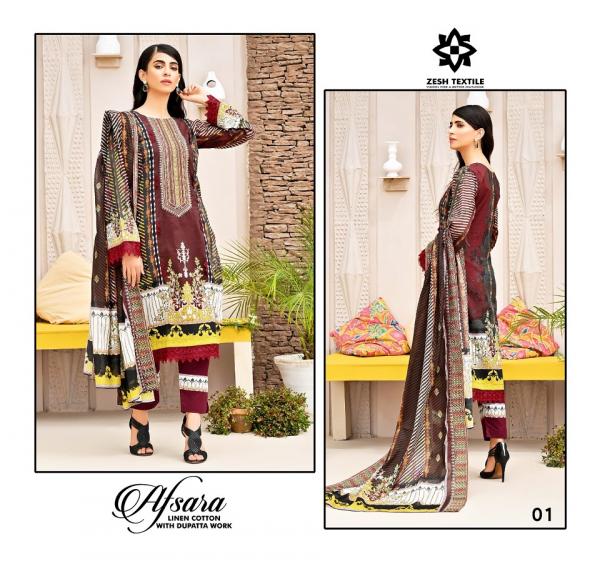 Zesh AFsara – Dress Material